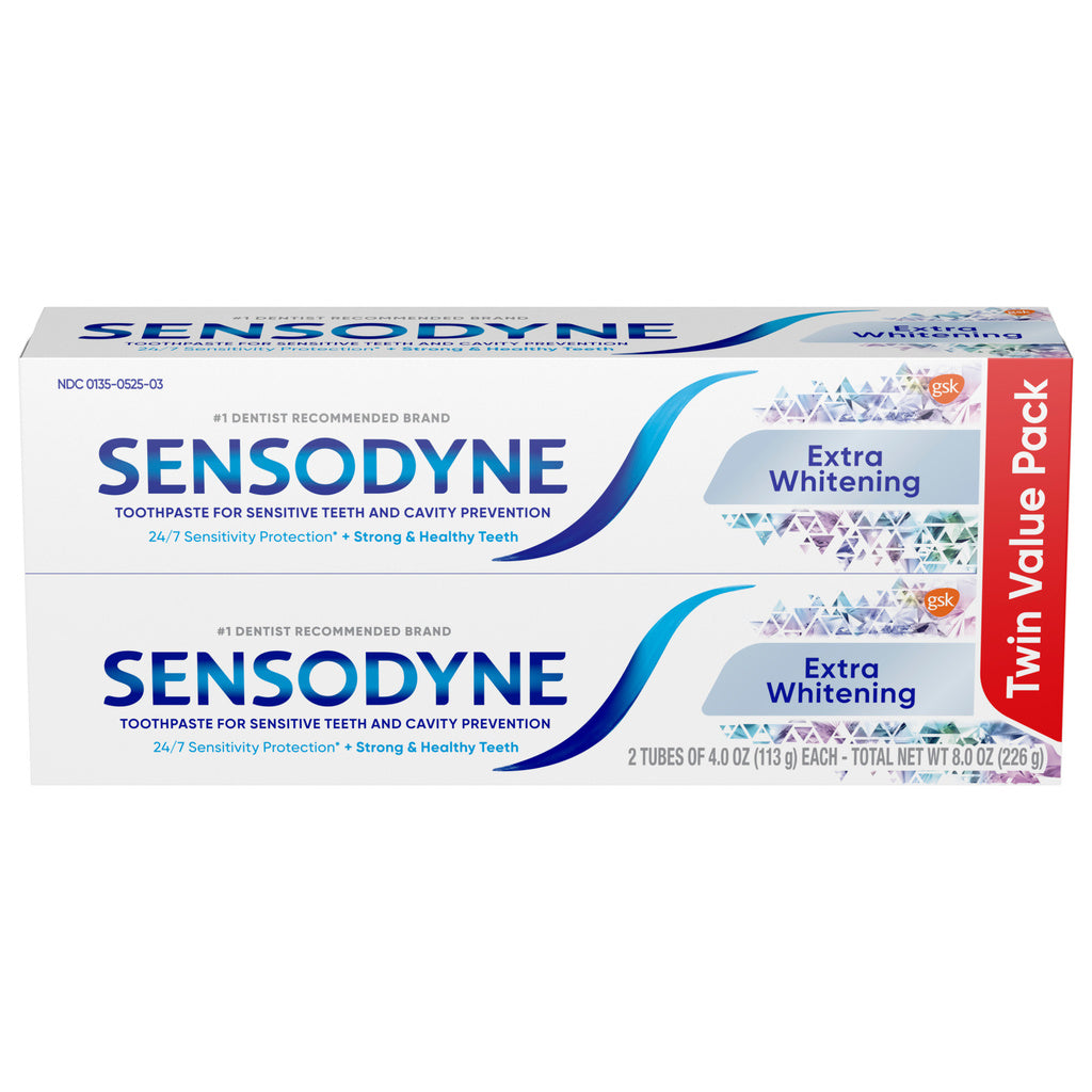 SENSODYNE GENTLE WHITENING TWIN PK 2X4OZ