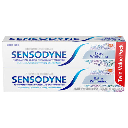 SENSODYNE GENTLE WHITENING TWIN PK 2X4OZ