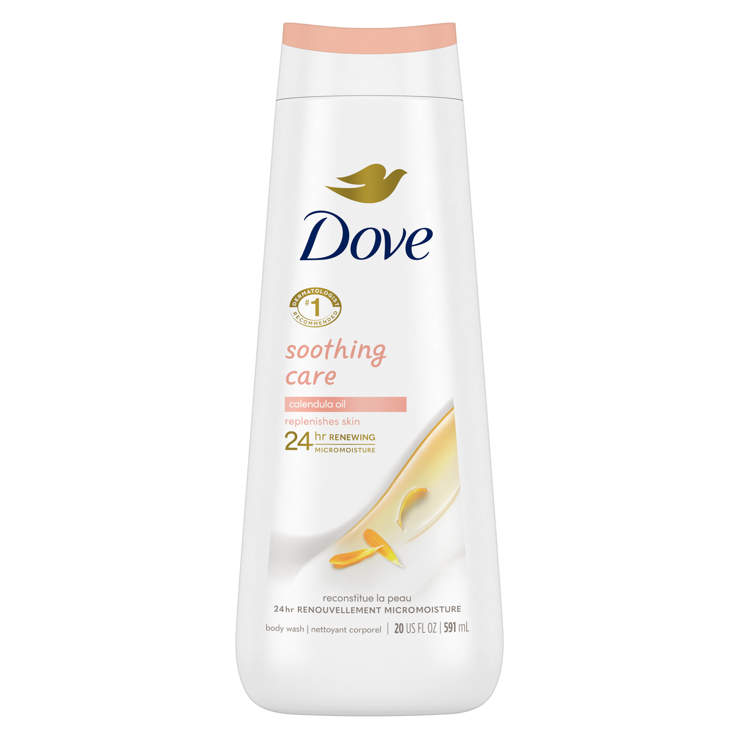 Dove Body Wash Soothing Care Calendula Oil 20oz