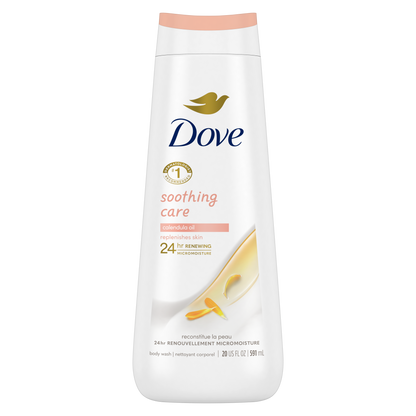 Dove Body Wash Soothing Care Calendula Oil 20oz