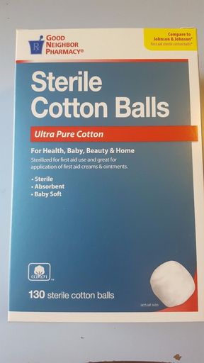 GNP COTTON BALL STERIL 130