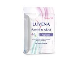 LUVENA FEMININE WIPES PA 25 PBF