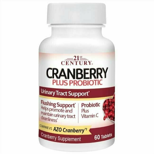 CRANBERRY & PROBIOTIC TAB 60CT 21ST CENT