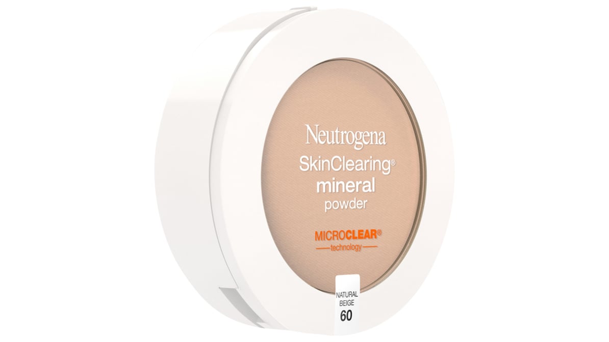 Neutrogena SkinClearing Mineral Acne Powder, Natural Beige 60, .38 oz