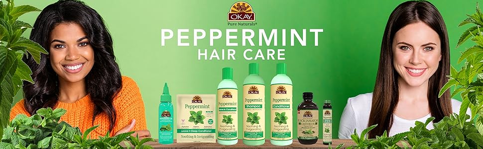 OKAY PEPPERMINT SHAMPOO    12OZ