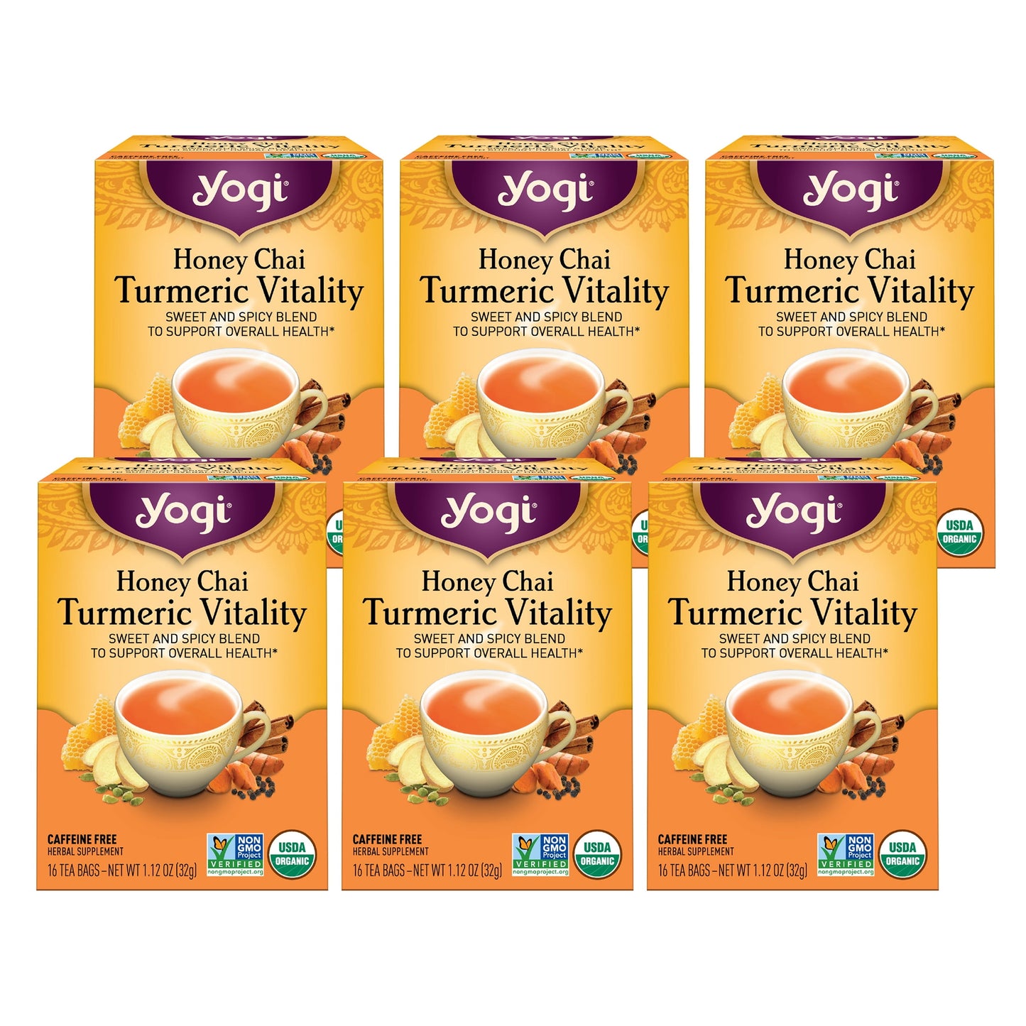 YOGI TEA,OG2,HNY CHAI TURMERIC