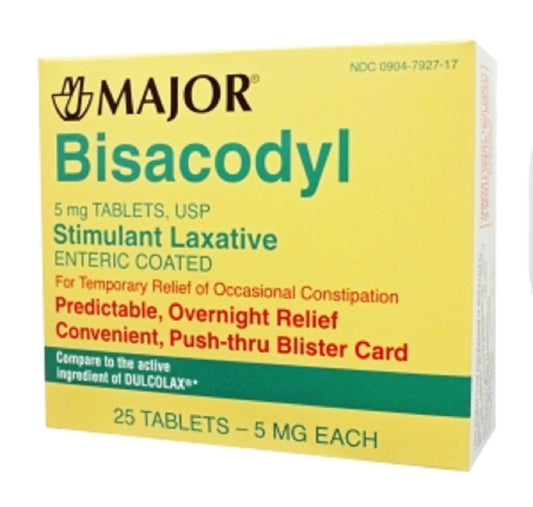 BISACODYL STMLNT LAX 5MG EC TAB 1000 GCP