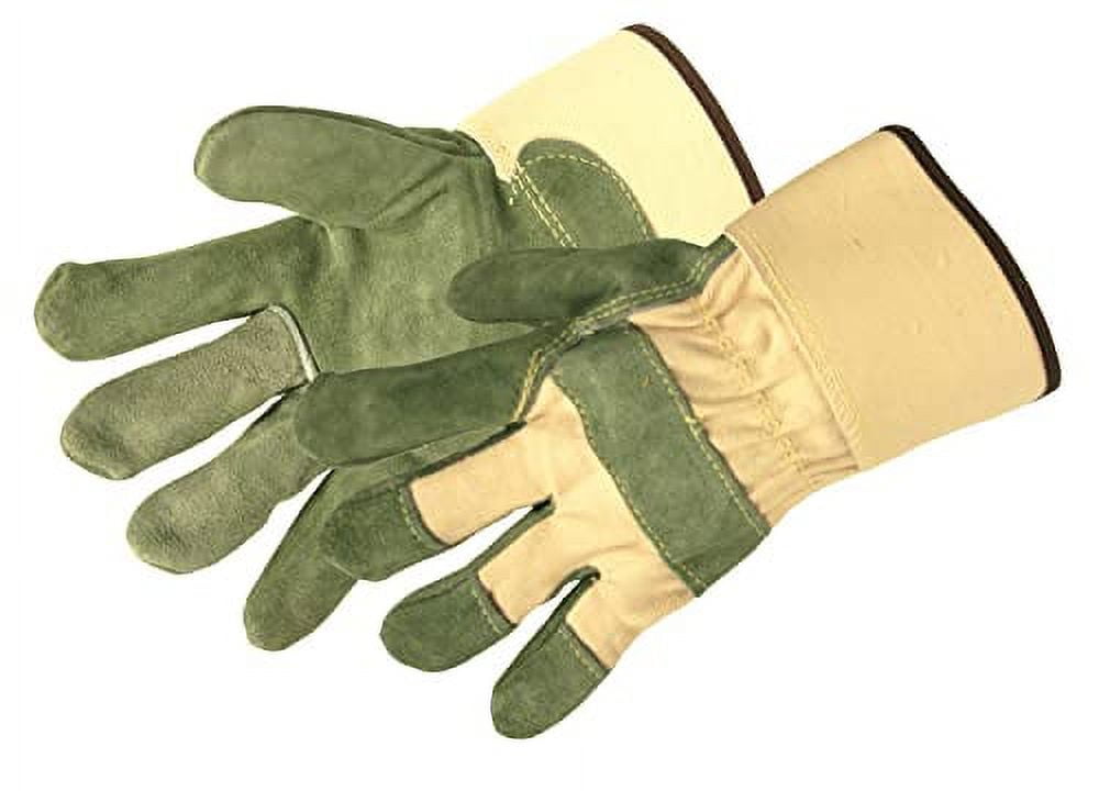 CORDOVA White Canvas Blue Wrist Durable Cotton Work Gloves