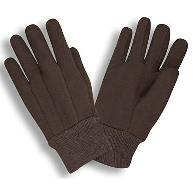 CORDOVA Medium Weight Large Jersey Gloves - Brown