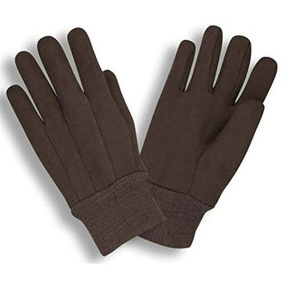 CORDOVA Medium Weight Large Jersey Gloves - Brown