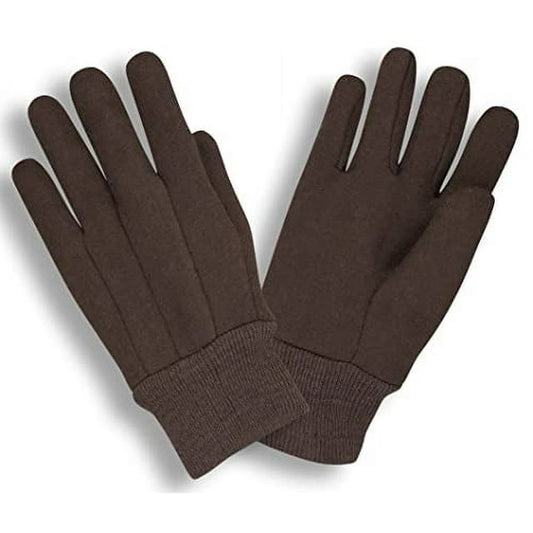 CORDOVA Medium Weight Large Jersey Gloves - Brown