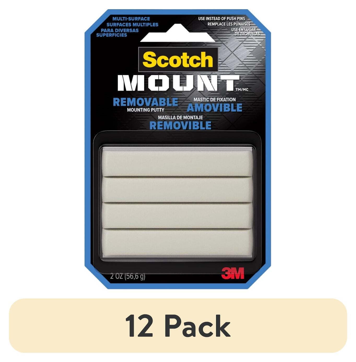 3M Scotch Removable Mounting Putty, 2 oz., White