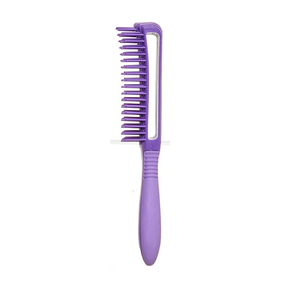 Kiss Red Brush Glide & Define Detangle 9 Row Non-Slip Red