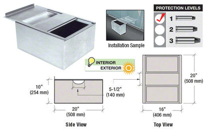 CLR-VIEW STK HNG BIN 18"X11"X10" 4CT DS