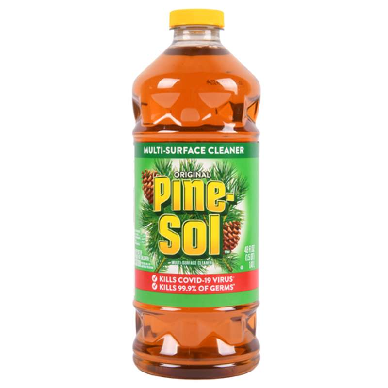 PINE SOL CLNR LQ 12X28OZ LMN SNT