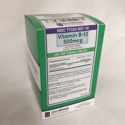 VITAMIN B12 500 MCG TAB 50 (5X10) UD