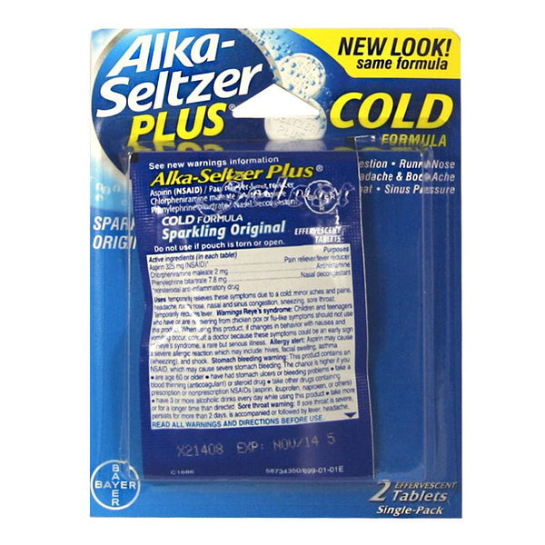 ALKA-SELTZER PLUS CLD NON DROW TAB 20CT