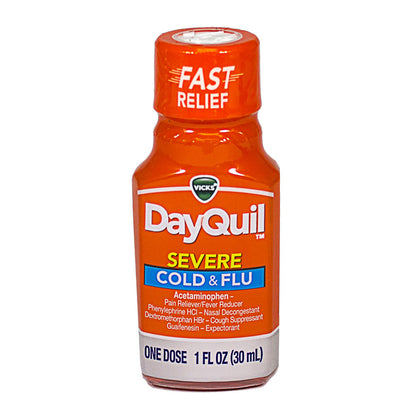 DAYQUIL SEVERE COLD & FLU LIQ 8OZ
