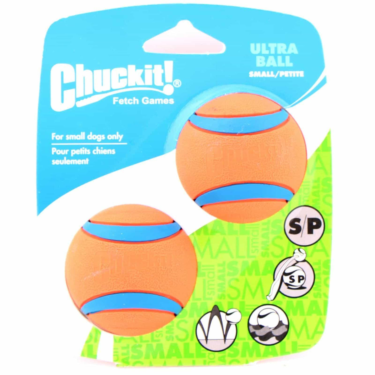 Chuckit! Ultra Ball Dog Toy - Small, 2 count