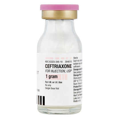 CEFTRIAXONE SOD PR 1GM 10
