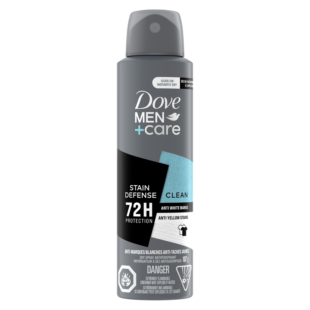 Dove Deodorant 3.8oz Dry Spray Men+Care Stain Defense Cool