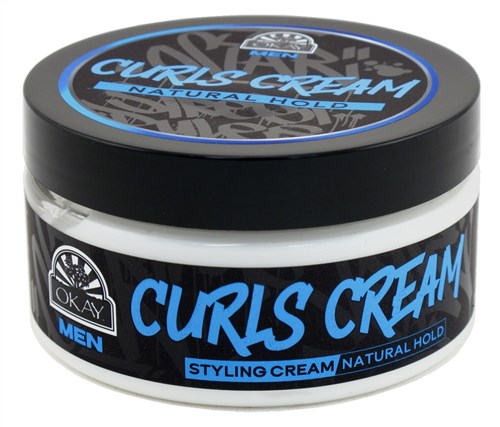Okay Men Curls Cream Styling Natural Hold 7.25oz