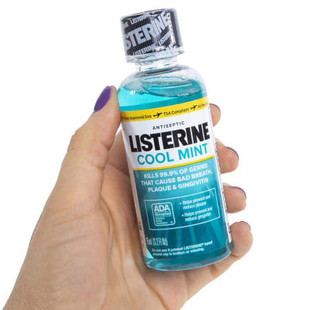 Listerine Cool Mint Antiseptic Mouthwash, Mint, 3.2 oz