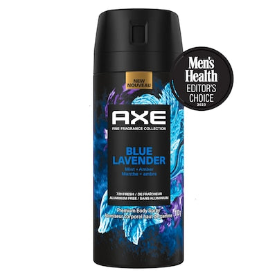 Axe Premium Body Spray Blue Lavender Mint & Amber 4oz