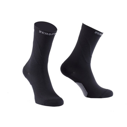 Russell Fashion Foot Men's Moderate Compression Crew Sock - Black, 1 pair