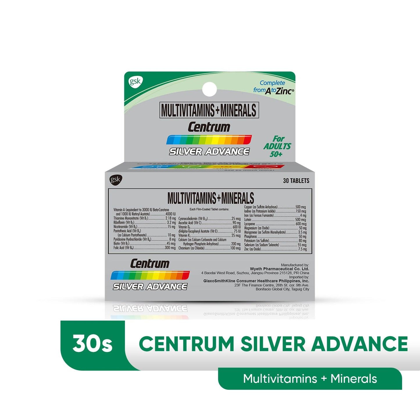 CENTRUM SILVER TABLET 125CT