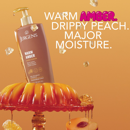 Jergens Shea Fusion Warm Amber Body Lotion 14oz Pump