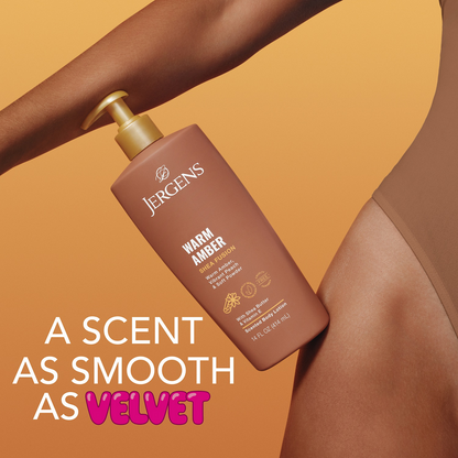Jergens Shea Fusion Warm Amber Body Lotion 14oz Pump