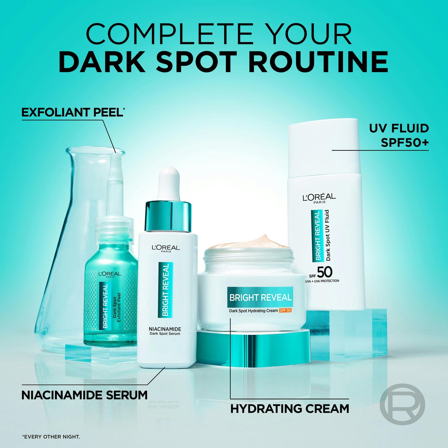 L'ORÉAL PARIS Bright Reveal Dark Spot Exfoliant Peel, 0.84 fl. oz.