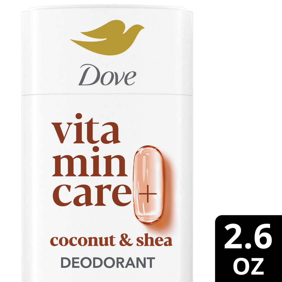 Dove Deodorant Vitamincare+ Coconut And Shea 72Hr 2.6oz