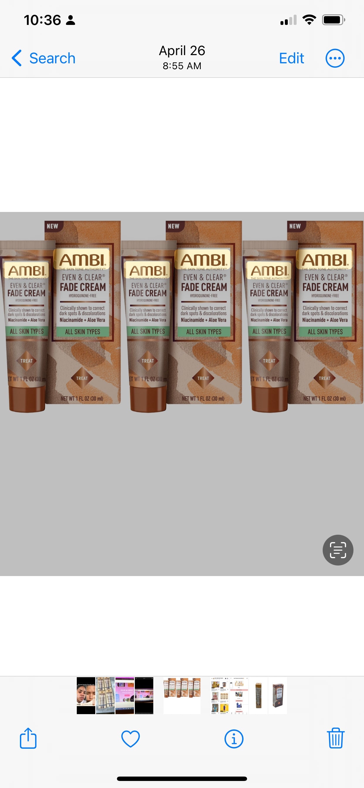 AMBI FADE CREAM MODERATE    1OZ