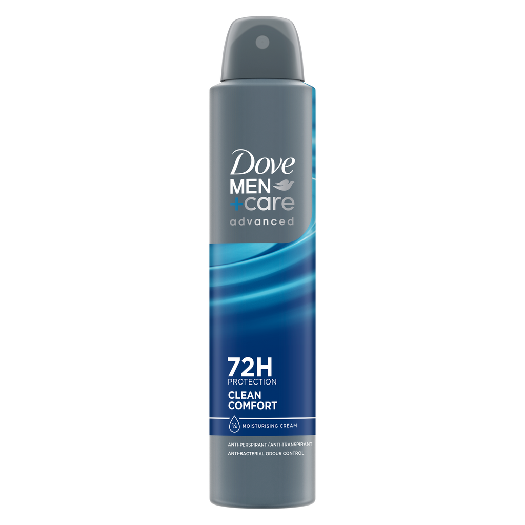 Dove Deodorant 3oz Mens Clean Comfort 1/4 Moisturizer