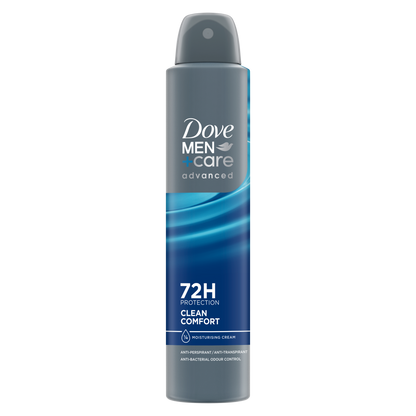 Dove Deodorant 3oz Mens Clean Comfort 1/4 Moisturizer