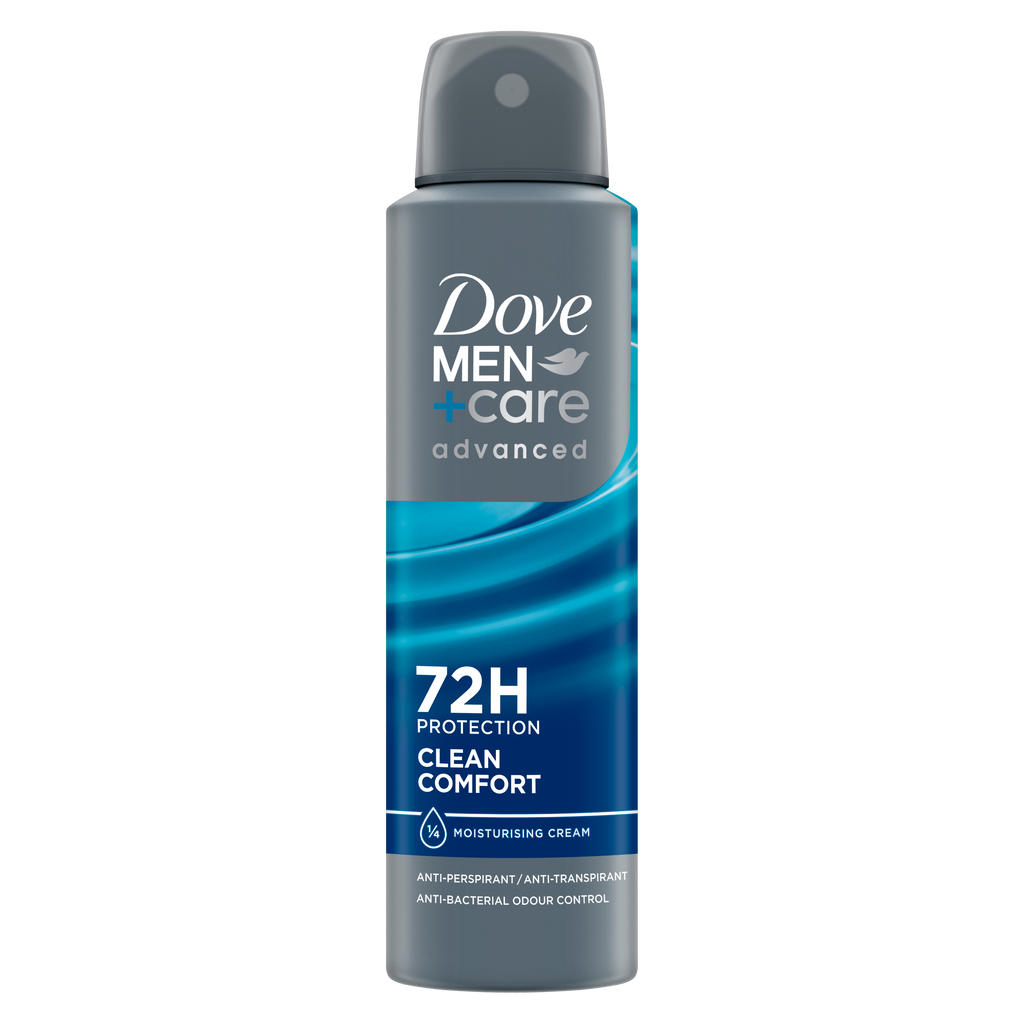 Dove Deodorant 3oz Mens Clean Comfort 1/4 Moisturizer