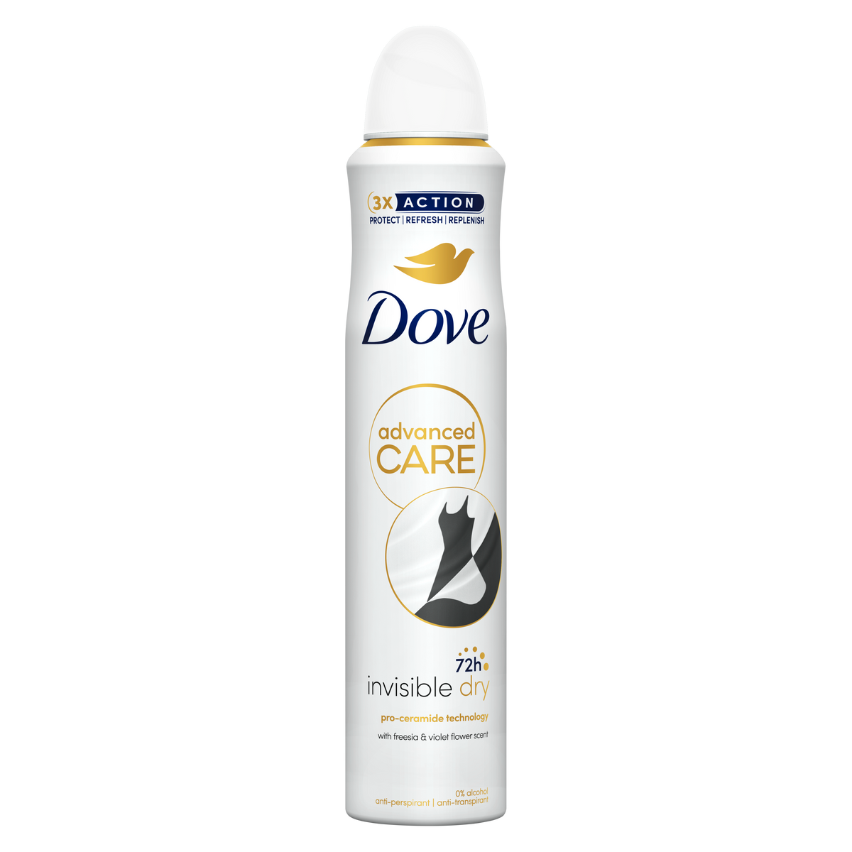 Dove Deodorant 3.8oz Dry Spray Invisible Clear Finish