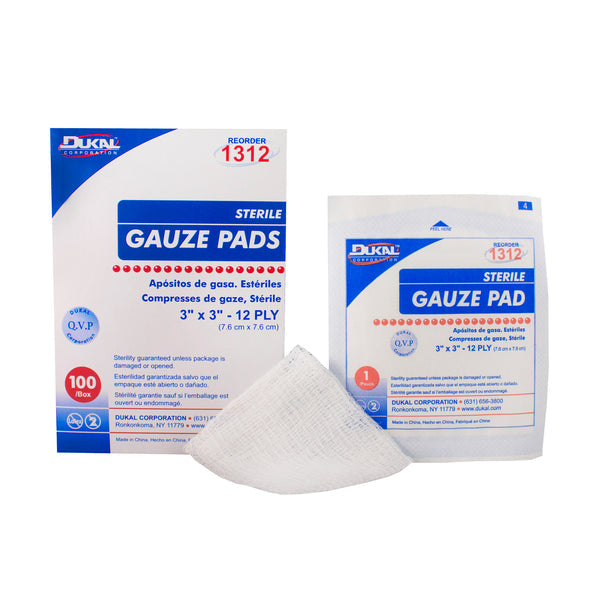 GNP GAUZE PAD 3X3IN STERILE 10CT