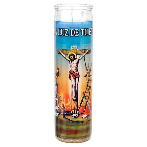 Star Candle Prayer Candle, 8in - Justo Juez