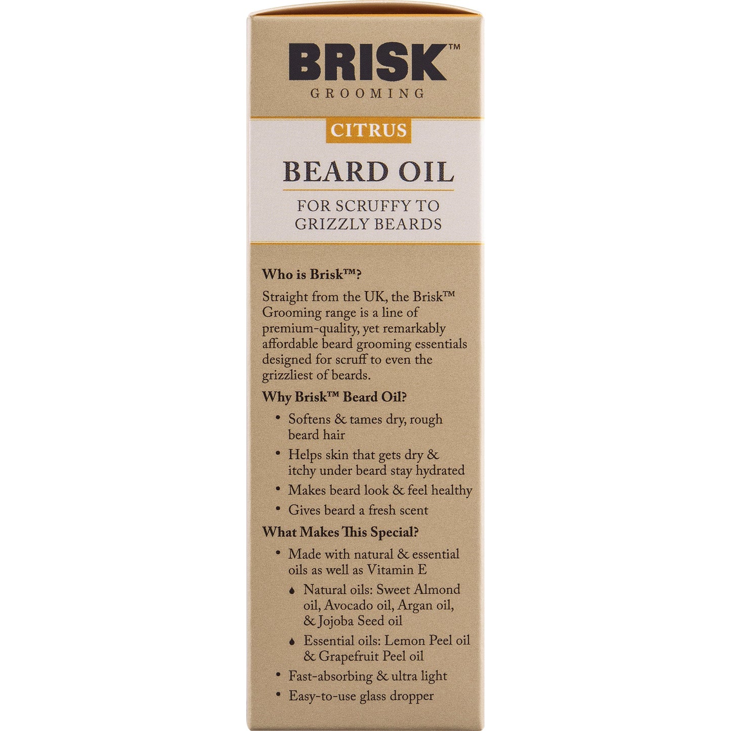 BRISK BEARD SH 5.1OZ CITRUS
