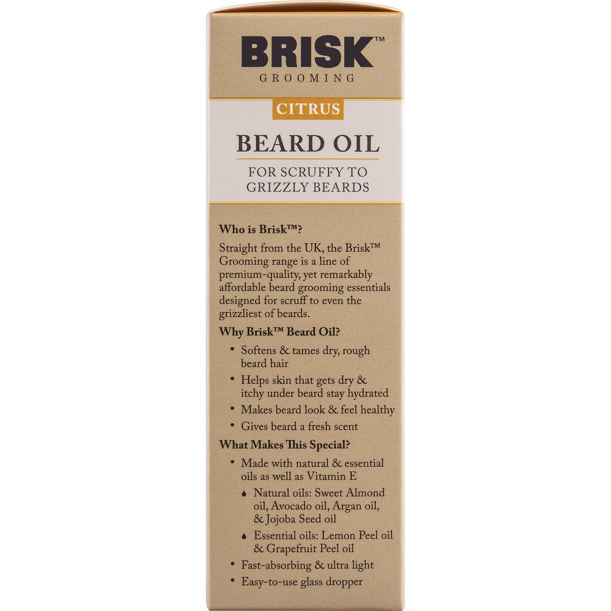 BRISK BEARD SH 5.1OZ CITRUS