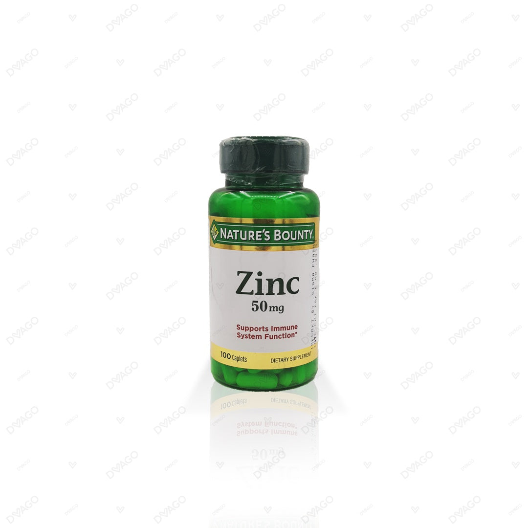 ZINC 50MG CHELATED TAB 100CT NAT BOUNTY