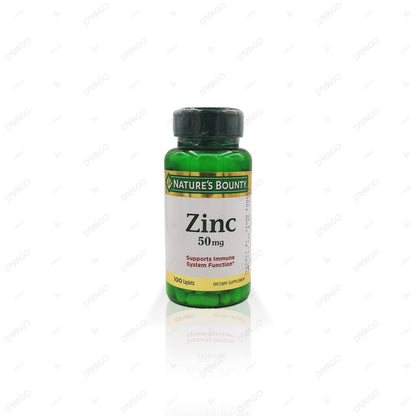 ZINC 50MG CHELATED TAB 100CT NAT BOUNTY