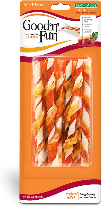 Good ‘n’ Fun Triple Flavor Twists, 22 pack