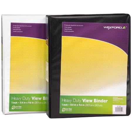 Oxford View Binder - Assorted Colors, 1"