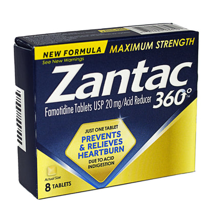 ZANTAC 360 MAX STRNGTH 20MG TAB 8CT
