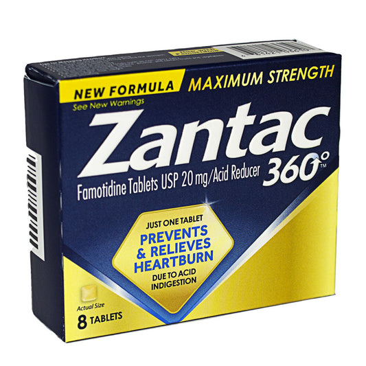 ZANTAC 360 MAX STRNGTH 20MG TAB 8CT