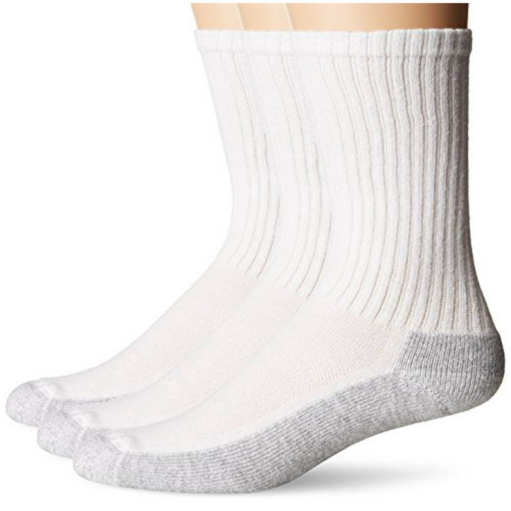 No Nonsense Men's Active Cushion Crew Socks, 3 pack